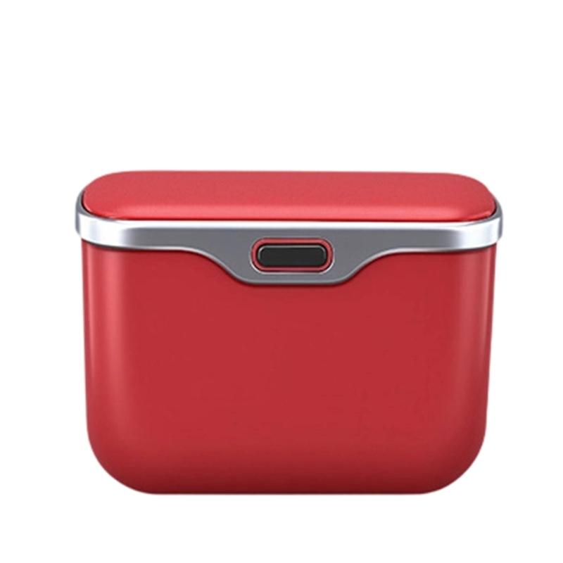 Leakproof Car Seat Organizer Trash Can Waterproof Garbage Bin Vehicle Front Door Seat Back Trash Storage Can with Lid