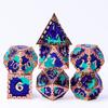 Cusdie DND Metal Solid Dice Dragon Pattern 7Pcs D4-D20 Polyhedral Dice Set for D&D Role Playing Game Pathfinder Board Games