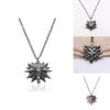 Medicine Man Metal Redeyed Wolf Pendant Necklace For Men With Animal Design And Gothic Style
