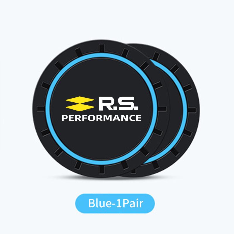 2pcs Silica Gel Car Coaster Water Cup Holder Anti Slip Pad Mat For Renault Arkana Captur Twingo Talisman RS Line Logan Duster HH8