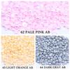2000pcs 8mm AB Color Resin Half Round Flatback Beads for DIY Jewelry and Garment Decorations