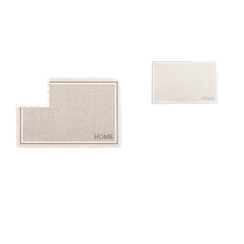 Oval Bedside Italian Minimalist Carpet Room Bedside Floor Mat Bedroom Wabi Sabi Master Bedroom Under The Bed Photo Mat