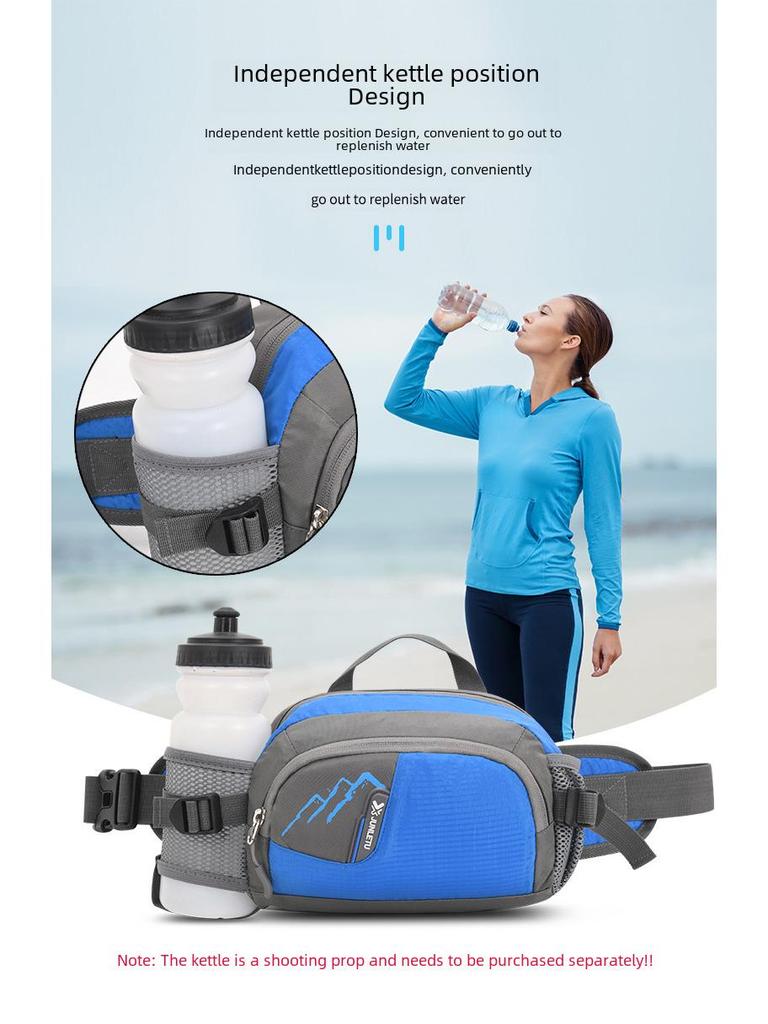 Multi-Function Waterproof Waist Bag with Large Capacity for Running, Fitness, and Outdoor Climbing