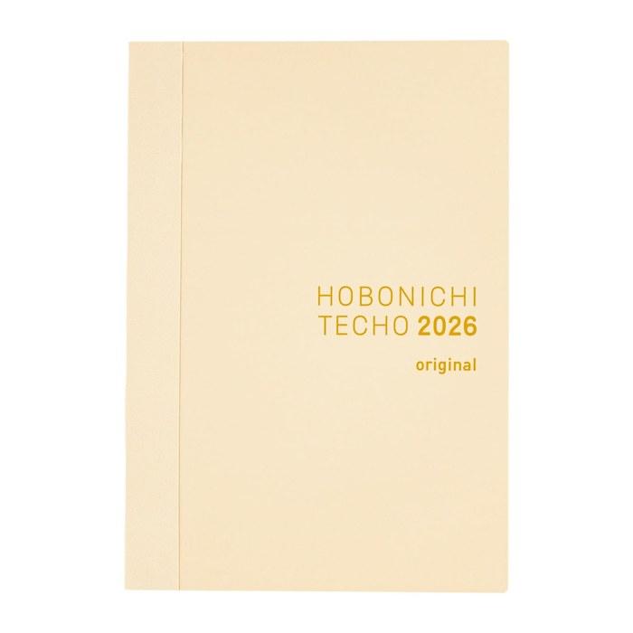 Hobonichi Techo 2026 Original – English Edition [A6 / 1 Day per Page (English) / Starts Monday / January] Beige