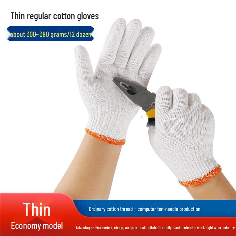 Guantes de Trabajo Antideslizantes para Mujer, Hilo de Algodón Resistente al Desgaste para Sitio de Construcción