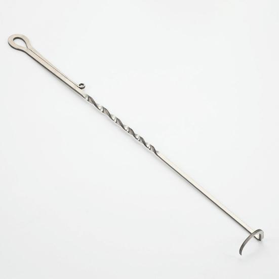 Pigtail Food Flipper Stainless Steel Grill Turner Hook Ergonomic Meat Flipping Hook for Grilling Steak Ribs Chicken Kitchen BBQ Accessories