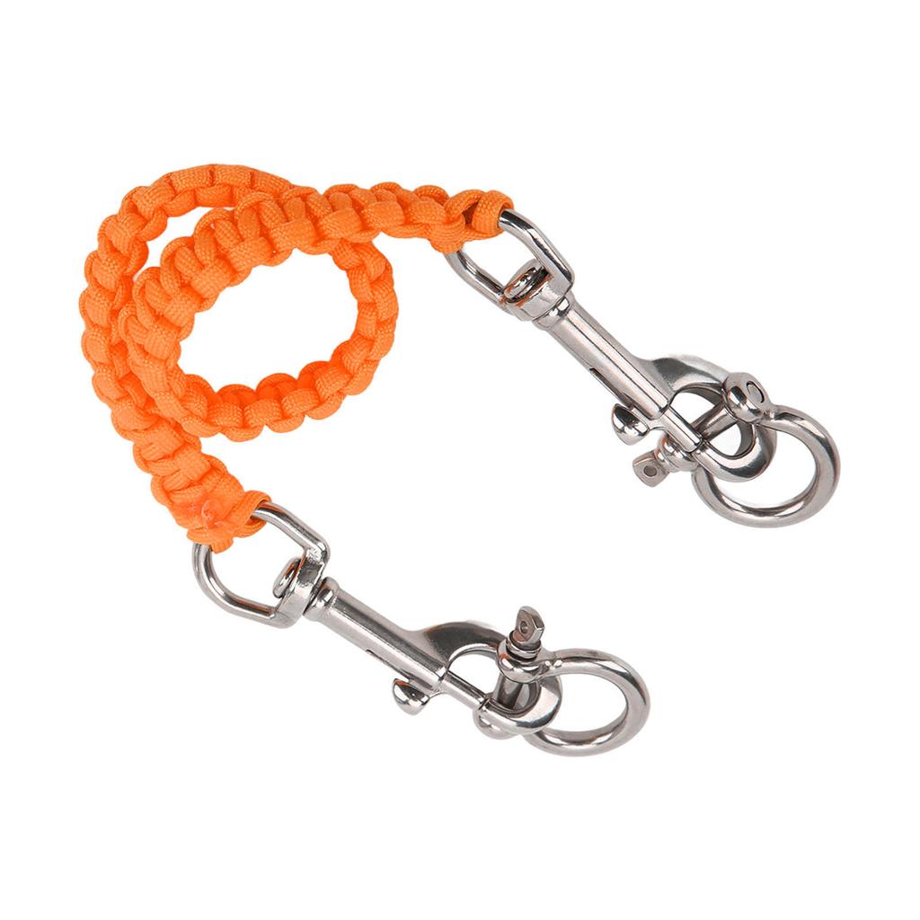 Bandeja para câmera de mergulho, alça, corda, resistência à corrosão, alça para câmera subaquática, laranja