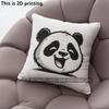 Cute Funny Panda Faces Decorative Throw Pillow Covers Pattern Cushion Cover Suitable For Sofa Bedroom Car Pillow Cover