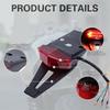 Motorcycle ATV LED Rear Fender Taillight Tail Brake Stop Indicator Signal Lamp Turn Signal Light Enduro for Bobber Dirt Bike Kit