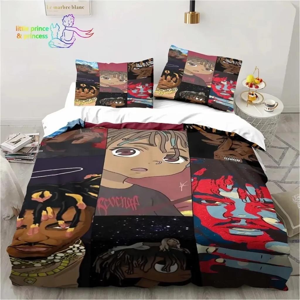 Rap Singer Juice Wrld 3D NEW Duvet Cover Pillowcase Bedding Set Adult Boy Girl Bedroom Decoration Children Single Double Large