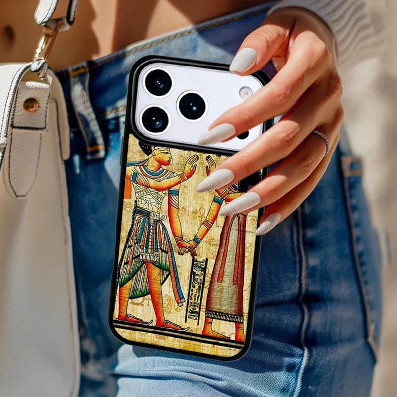 Egypt Cuneiform Akkadian Phone Case For iPhone 17 Air 14 15 13 12 Max Cover For Apple 14 15 16 16e 11 Pro Max Plus