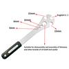 Bicycle Wrench Quenching Treatment Compact Stainless Steel Multifunctional Pedal Repair Wrench for Outdoor