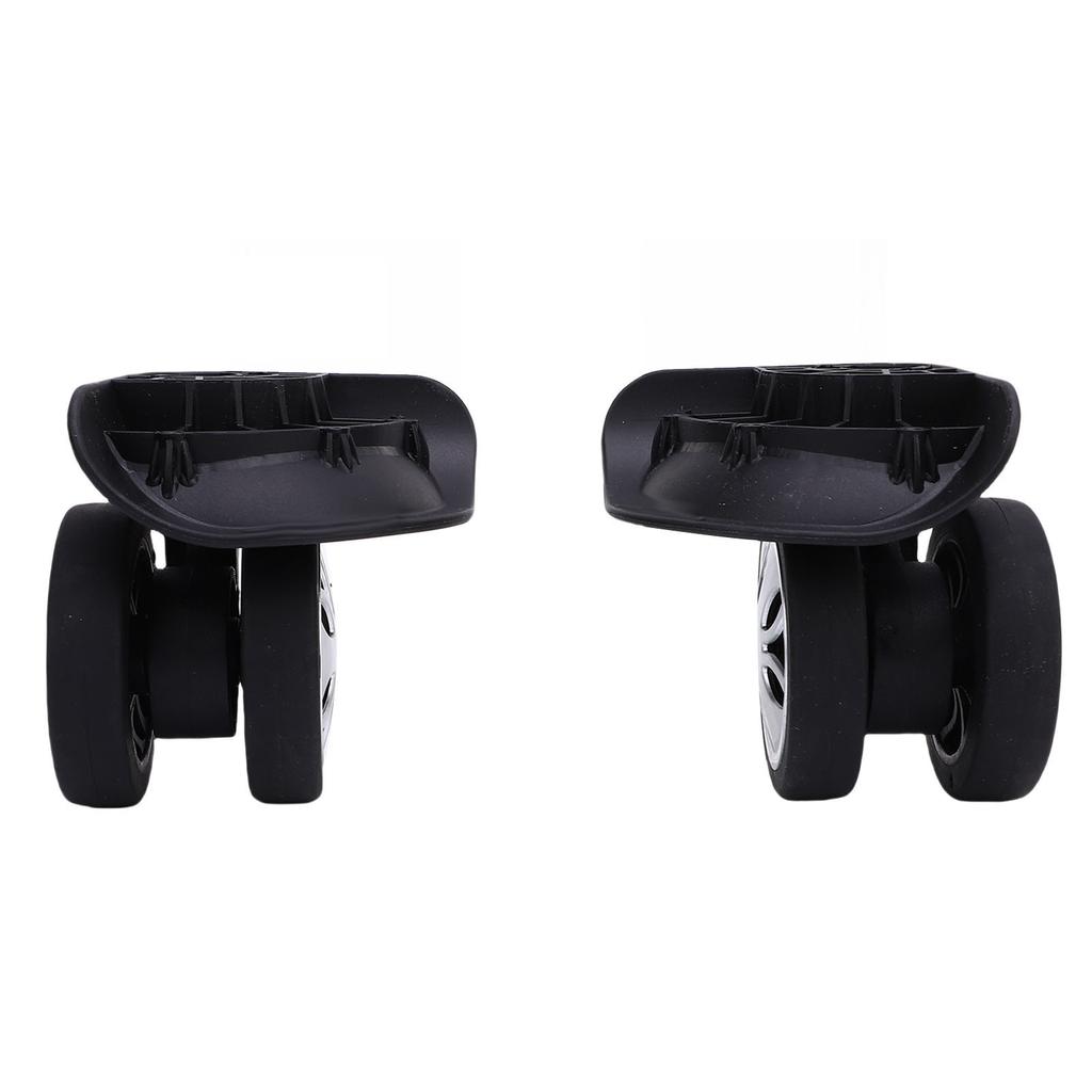1 Pair Luggage Suitcase Wheels ABS Silent Universal Travel Suitcase Replacement Casters Wheels for DIY Repair