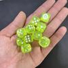 50Pcspack High Quality New 12Mm Acrylic Transparent D6 Point Dice #12 Round Corner Boutique Dice