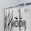 Bathroom Shower Curtain with Beautiful Design White Custom Printing for Bathroom Decorations