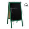 Classic L wooden sign (61x118 cm) - green