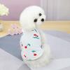 Pet Dog Clothes Spring and Summer Thin Teddy Bichon Pomeranian Yorkshire Terrier Small Dog Cat Vest Cherry Suspender