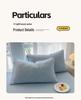 G5Z Cotton Bedding Set - Simple Solid Color, 3 or 4-Piece Options for Double or Single Bed