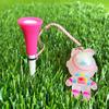 Golf Tees Flashing Light Cartoon Golf Rubber Tees Novelty Rabbits Shape Tees for Enhances Durability