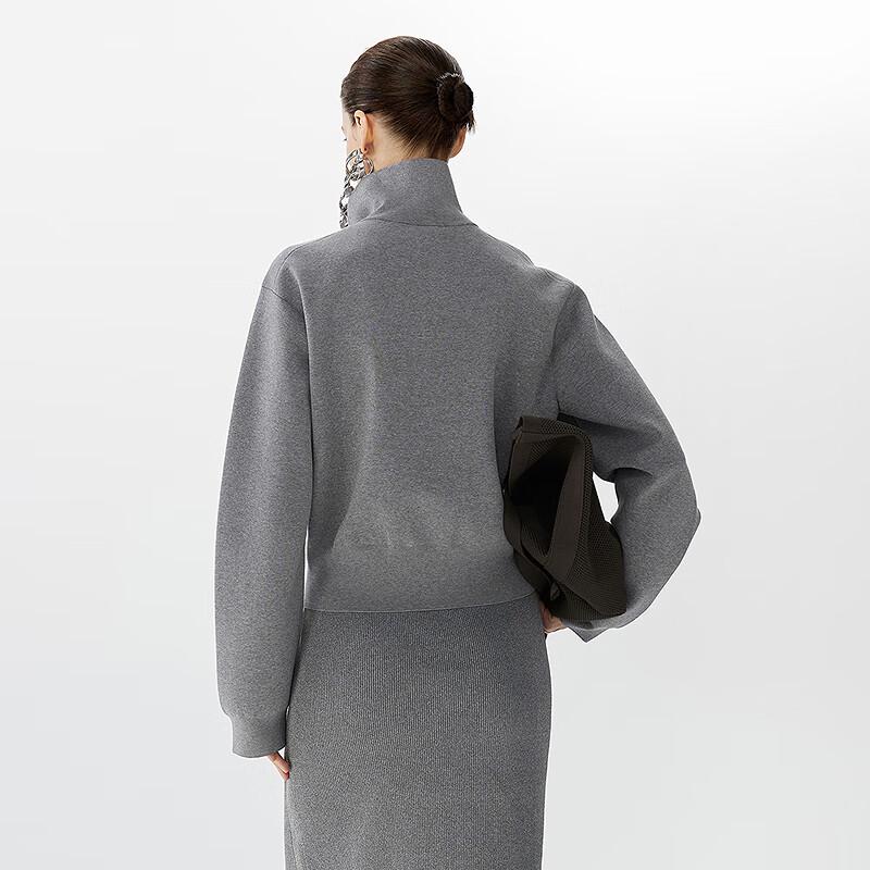 JNBY 2025 Spring Mock Neck Knit Sweater