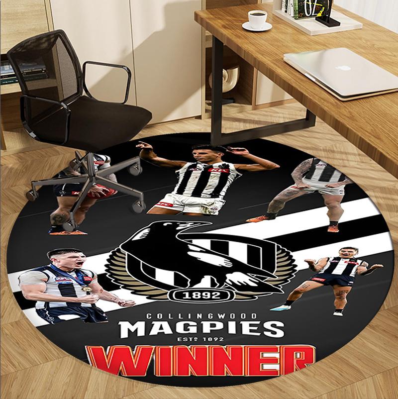 Football Club Pattern Round Rug, Indoor/Outdoor Mat, for Picnic, Gameroom, Bedroom, Office, Living Room, Home Decor Carpet, Birthday Gift