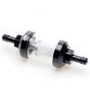1/4 Inline Fuel Filter - APE RACING Upgraded Billet Aluminum Metal Glass Fuel Filter for Motorcycle ATV Dirt Bike Classic Bikes and Small Engines,
