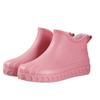 Four Seasons Rain Shoes Women's Fashion Outer Wear Short Tube Adult Women's Cute Waterproof Shoes Non-slip Women's Cotton Warm