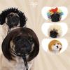 Interesting Pet Wig Universal Cat Dog Bangs Bob Wig Head Cover for Cosplay Halloween Christmas Role-playing Fashion Fun Pet Hair