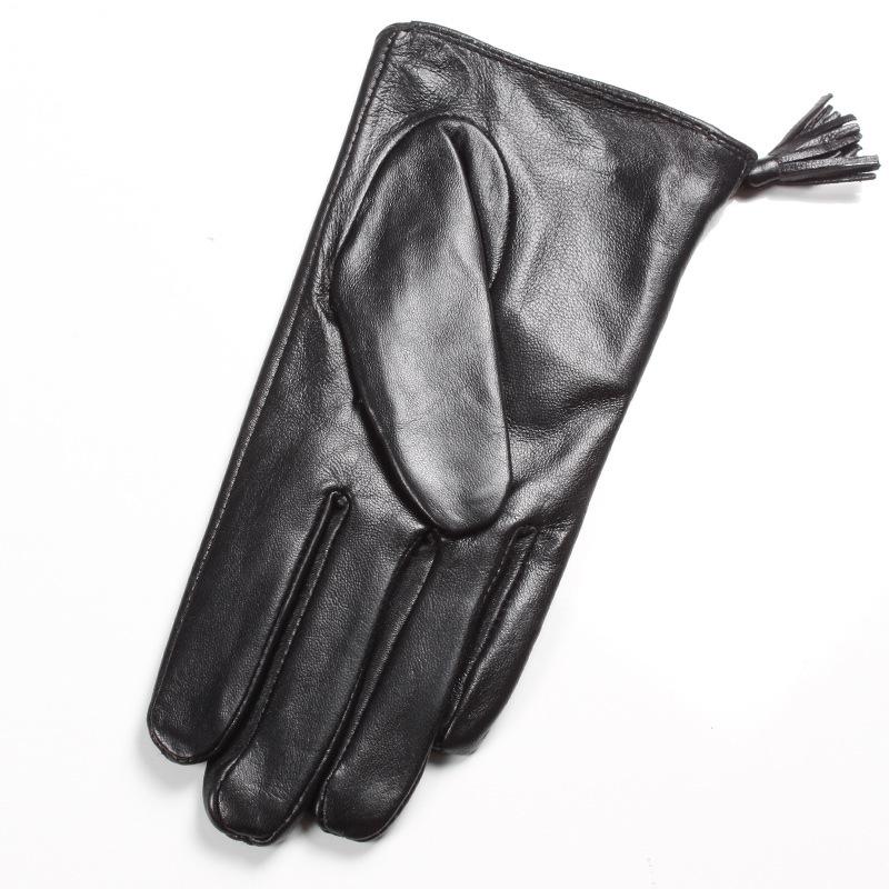 Women Leather Gloves Genuine Leather Gloves Lady's Touch Screen Gloves Girls Black Dancing Gloves Black Dance Gloves Women Leather Glovestouch