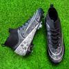 A Pair of 2025 Large-size Football Shoes, Men's High-top Youth Student Competition Training Shoes, Artificial Grass Broken Nails