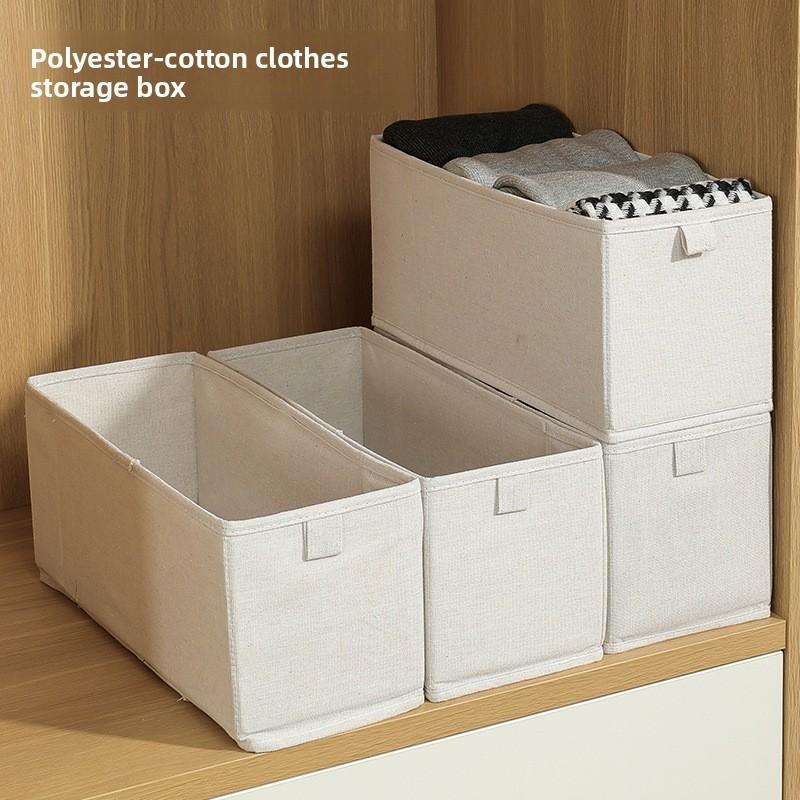 Clothing Storage Box With Foldable Design For Bedroom Organization