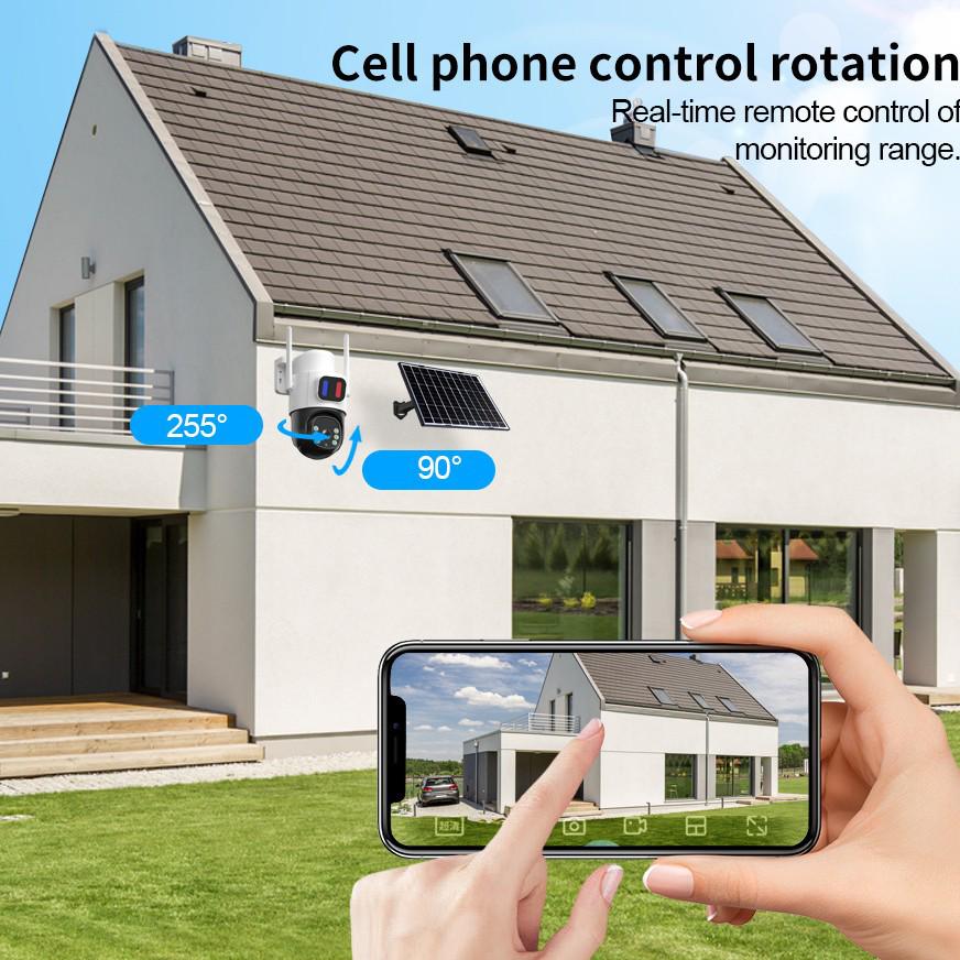 AOV Solar-Powered 4G HD Outdoor Wireless Security Camera with Smart Night Vision