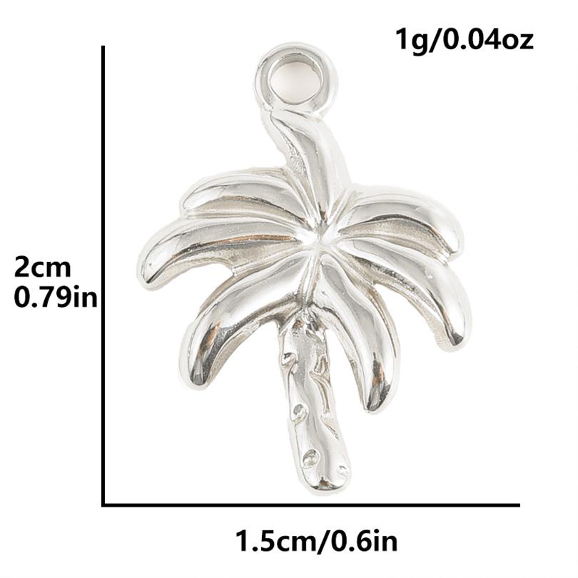 

6pcs Steel Color Ocean Animal Never Fade Enamel Conch Shell Beach Sea Pendant Stainless Steel Charms For Jewelry Making Supplies