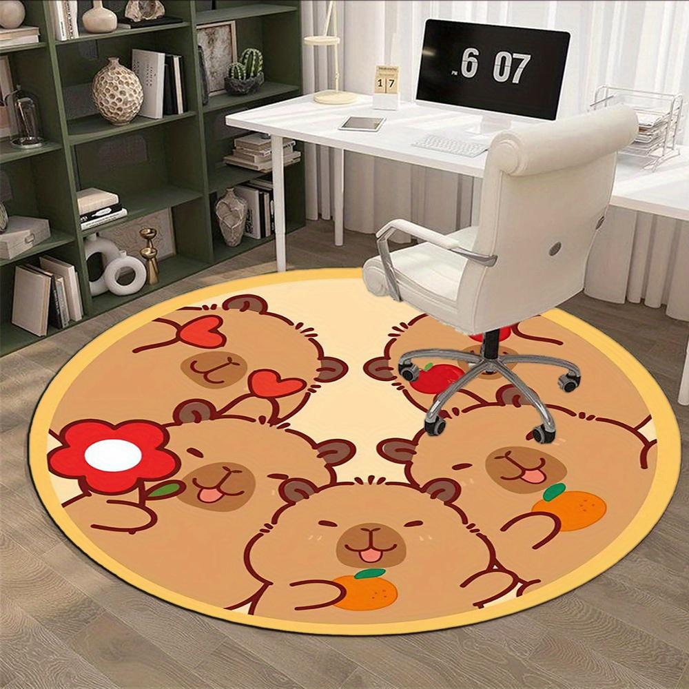 Butterflies And Flowers Painting Fashion Rug Nonslip Carpet Office Chair Mat Design For Office Decor Home Living Room Bedroom Giftt1