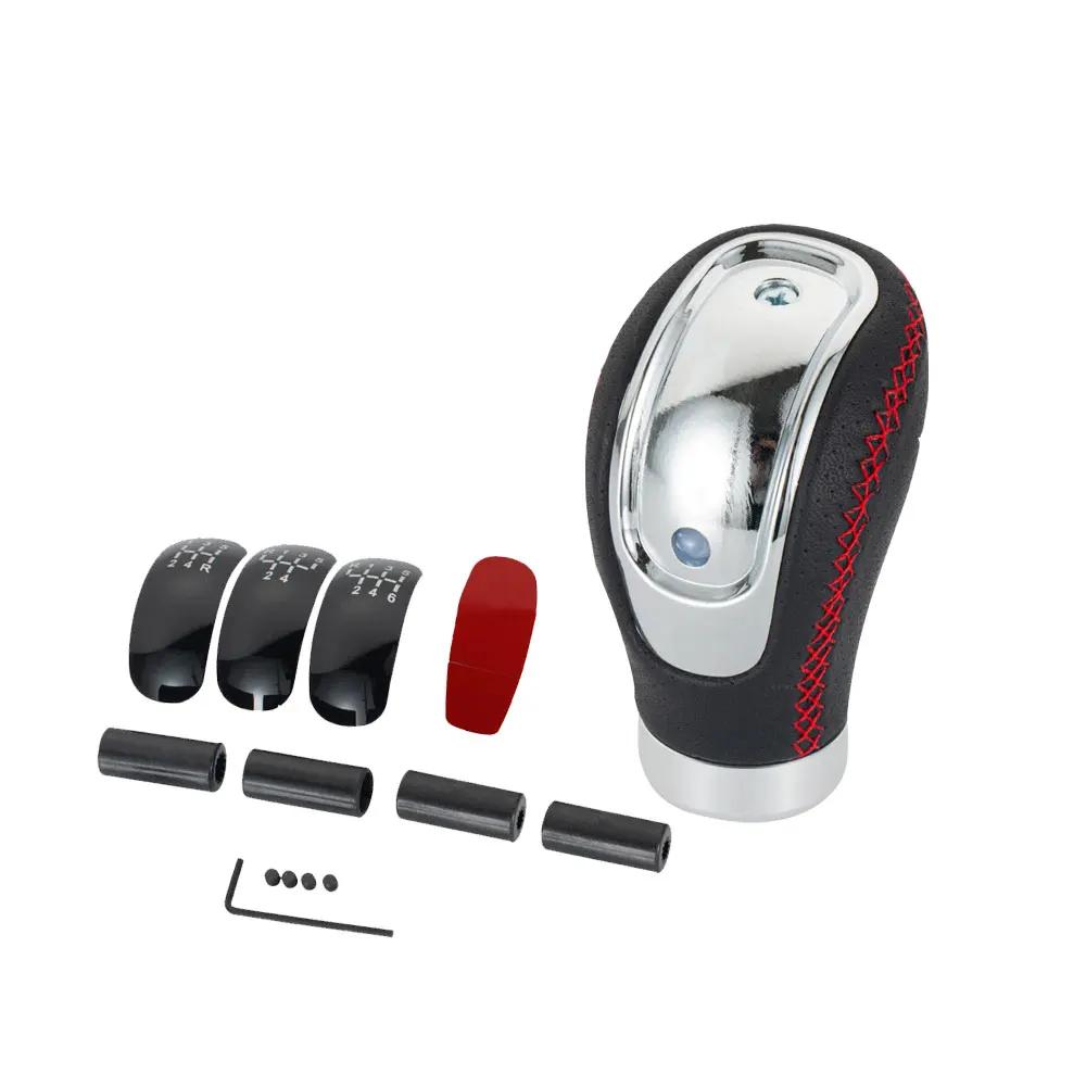 1 set Schimb de viteze de mașină din piele PU Buton schimbător de viteze manual Cap de schimbare a schimbătorului de viteze Manetă universală de schimbător de viteze pentru auto Accesorii de interior