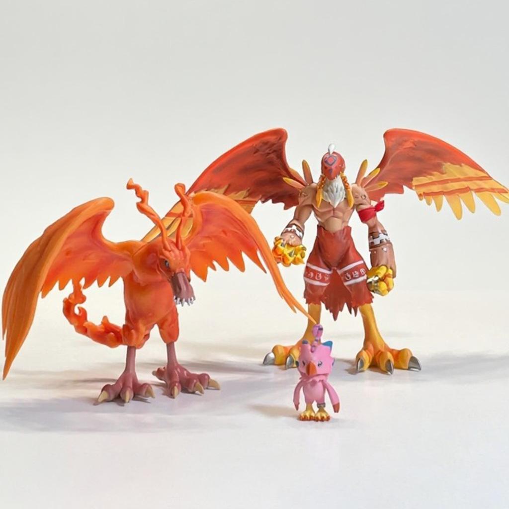 Anime Digimon Adventure Figure Birdramon And Piyomon Action Figure 4-15cm Pvc Statue Collection Model Toys Gifts