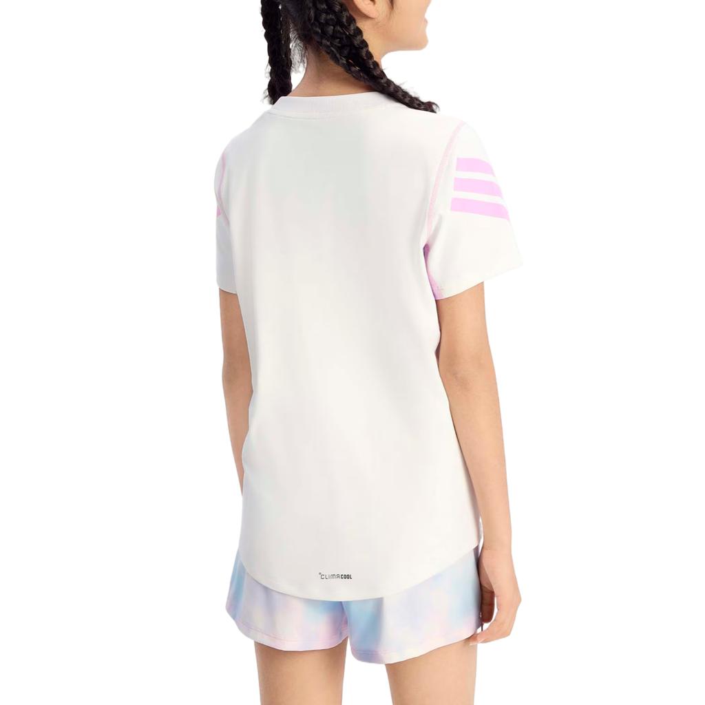 adidas Quick-Dry Pullover Short Sleeve T-Shirt Kids Tops KG5985