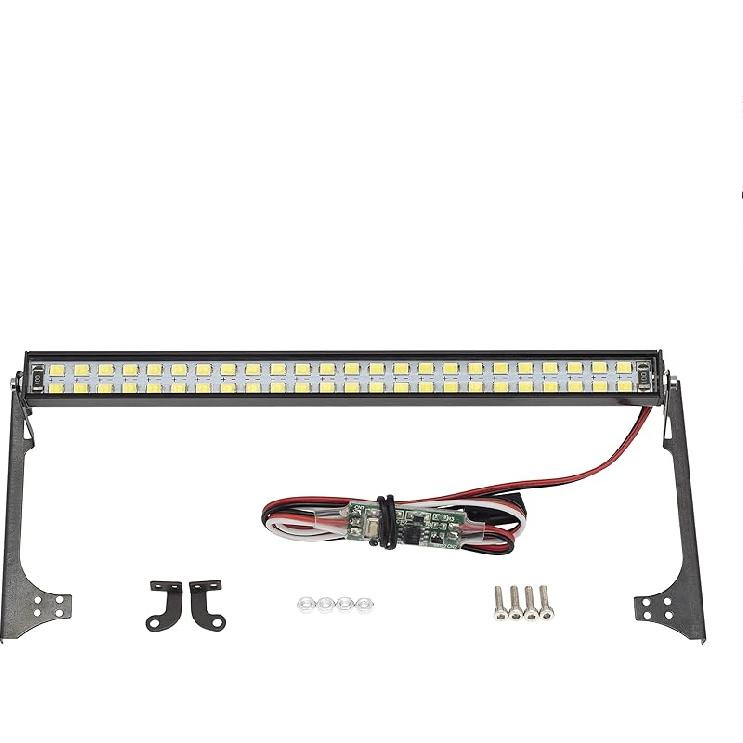 DKKY TRX4 Lights SCX10 Roof Light Bar 48 Lights for Traxxas TRX4 Axial SCX10 90027 SCX10 II 90046 90047 D90 CC01 1/10 RC Crawler (48 Lights)