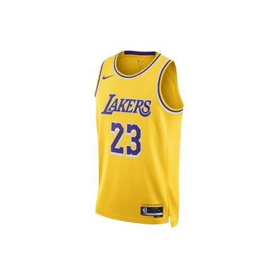 NBA Los Angeles Lakers Icon Edition LeBron James 2022/23 Forma Amarillo Erkek Sokak Giyim DN2009-733