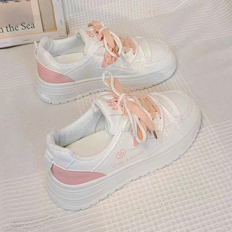 Fashion Women's Sneakers Spring Autumn Fashionable Casual Thick Soled Shoes Comfortable Height-increasing Platform Soles for Women