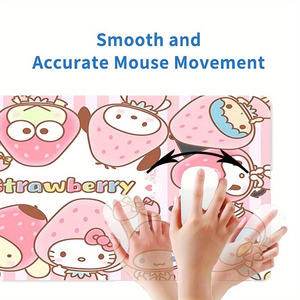 Strawberry Characters Themed XXL Mouse Pad - Non-slip Rubber Desk Mat for Gaming and Office Use, Multi-Function Keyboard  0826064a