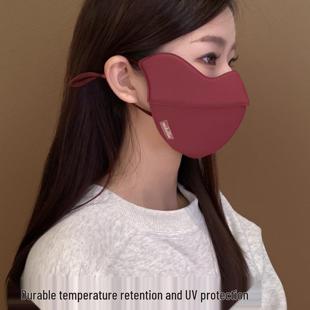 Instant 1.54 Yuan Discount: Women's Windproof Breathable Face Mask for Autumn/Winter
