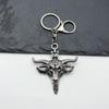 Trendy Punk Star & Skull Pendant Keychain