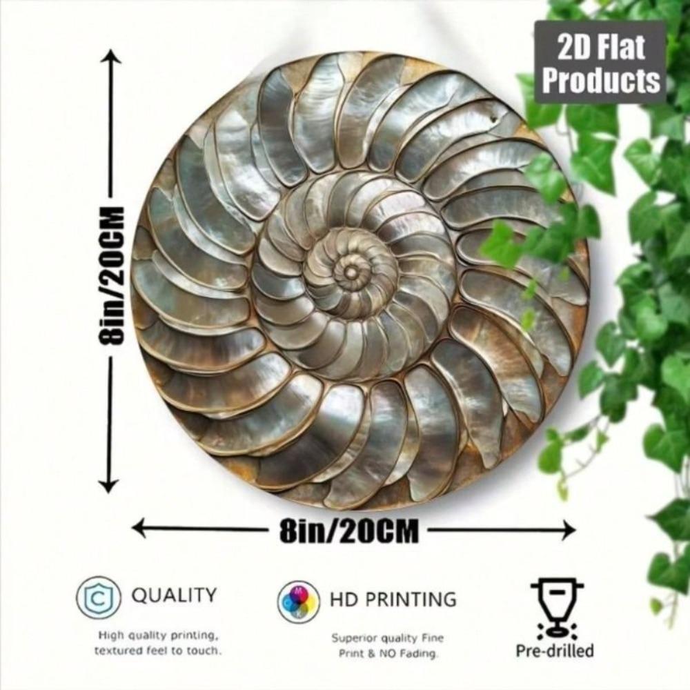 Round Metal Wall Art 20cm Home Decor Office Living Room Iron Painting