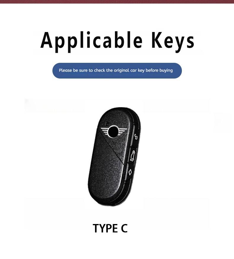 Car Key Fob Cover For BMW Mini Cooper Countryman One 2023 2024 Keyless Keychain Durable Luxury Protector Holder Accessories ysbf88 dnvr5