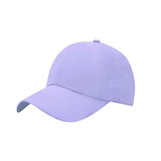 Women Baseball Cap Adjustable Elastic Straps Quick-Drying Sun Hat Criss-Cross Ponytail Design Baseball