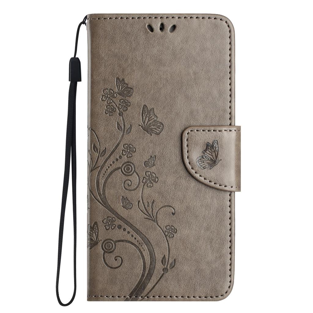 Phone Case For Xiaomi Redmi 14C 4G/14R 5G/Poco C75 4G Imprinted Mini Butterfly Leather Wallet Phone Cover