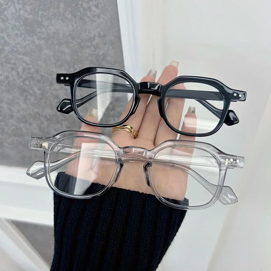 Large Square Frame Anti Blue Light Glasses Retro Classic Men Women Computer Gaming Eye Protection Spectacles