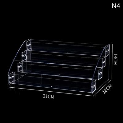Acryl-Nagellack-Display-Organizer, 2-3-4-5-6-7-lagige Maniküre-Kosmetik-Schmuck-Display-Ständer-Halter, klare Acryl-Make-up-Box