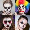 Three-Color Clown Face Paint: Red, Black & White Cream Pigment for Halloween & Performances